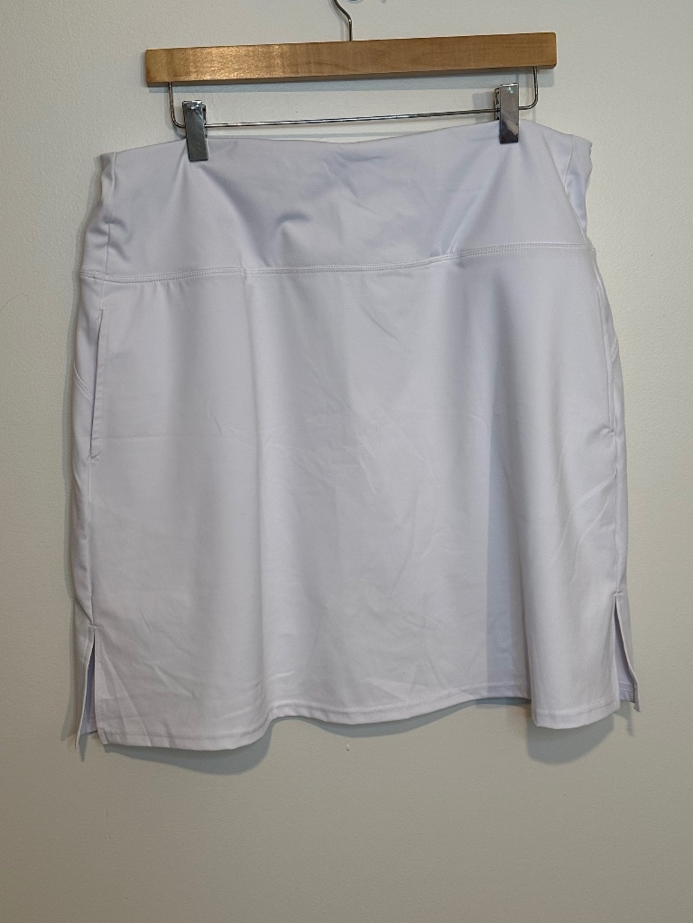Womens Activewear Skirt White 2X